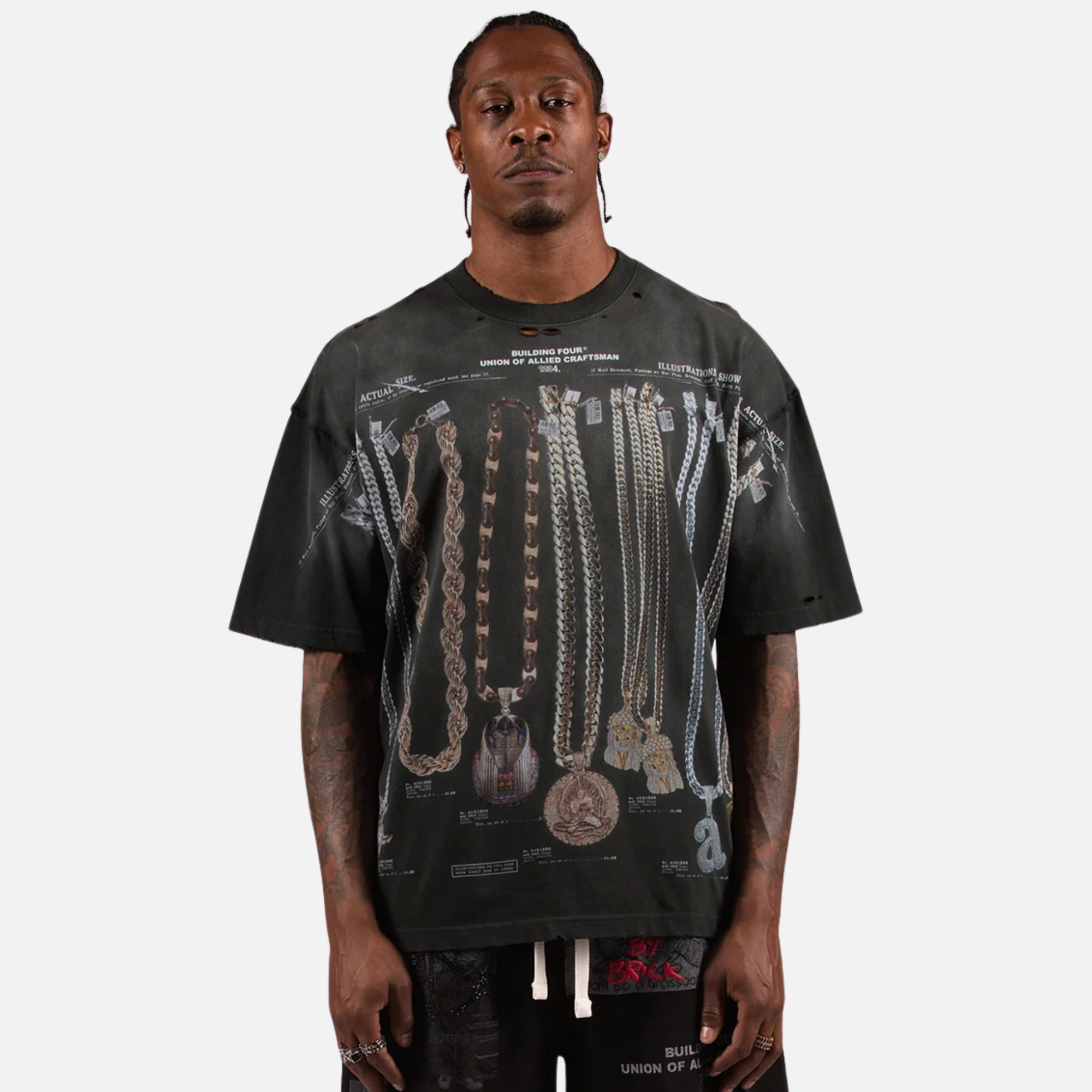 BLDG4 Jet Set TV Tower Knit T-Shirt
