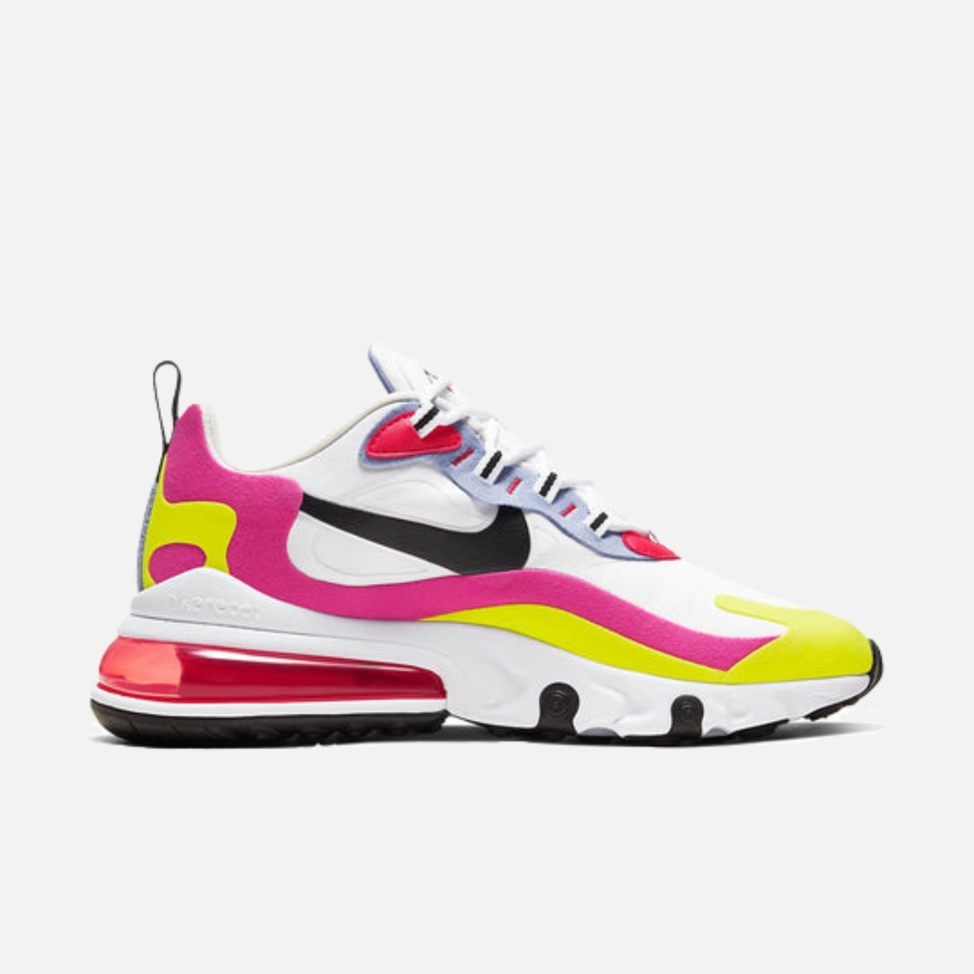 Nike Women's Air Max 270 React White Pink Yellow – Puffer Reds Nike Women's Air Max 270 React White Pink Yellow – Puffer Reds