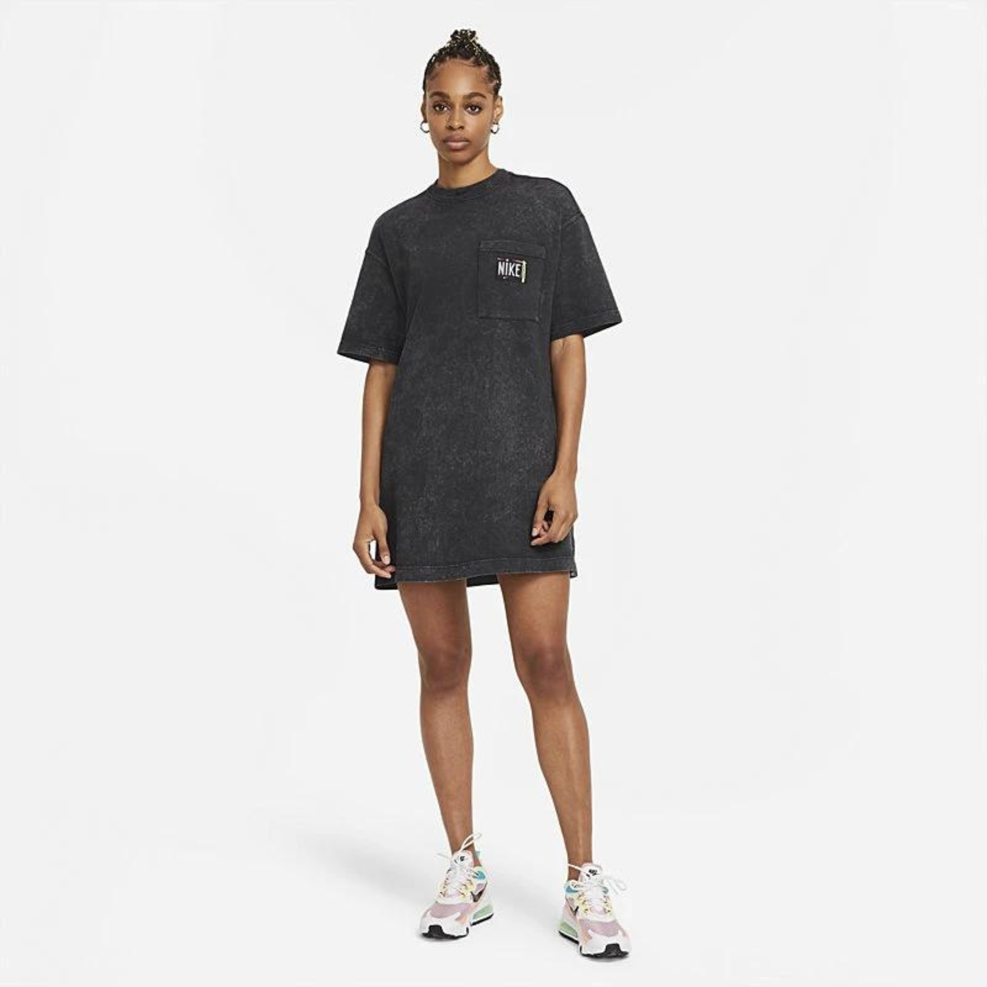 Nike 'Just Do It' Oversized Charcoal Dress