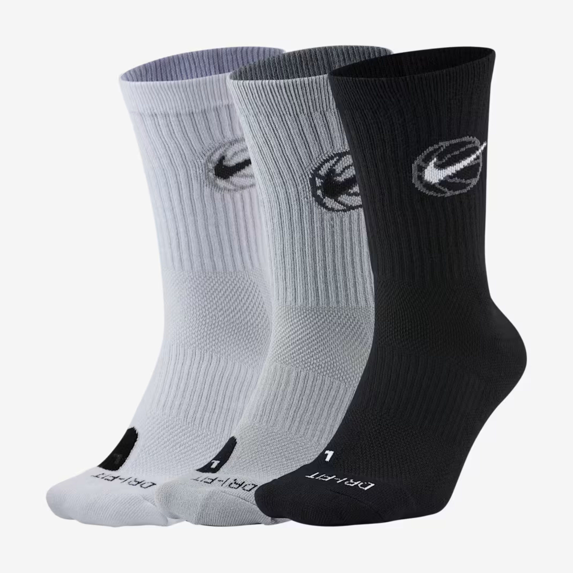 gray nike elite socks