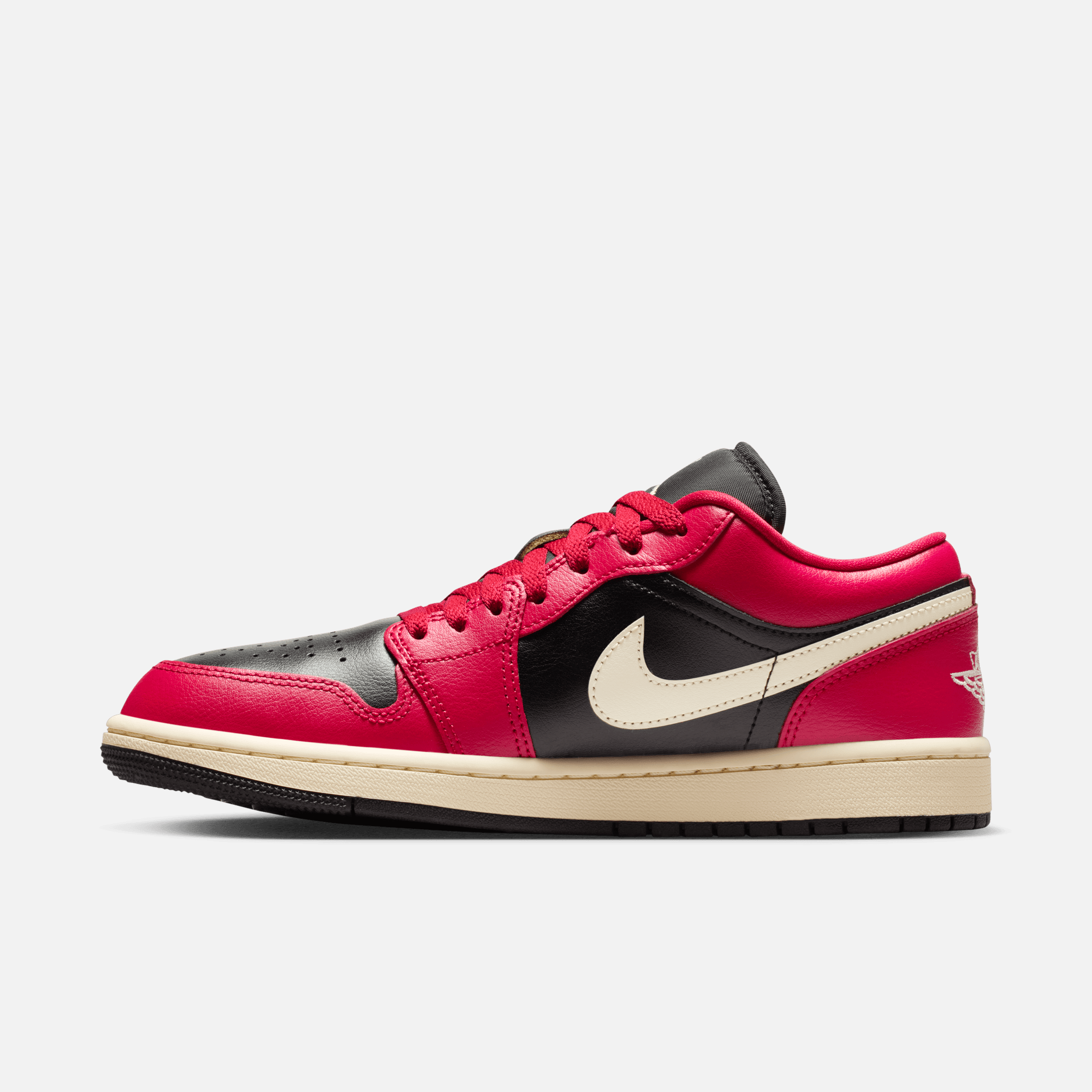 Air Jordan Women's 1 Low Mystic Hibiscus Black