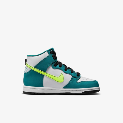 Nike Kids' Dunk High Volt Bright Spruce (PS)