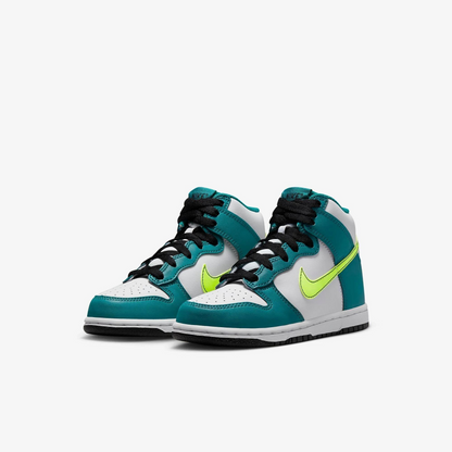 Nike Kids' Dunk High Volt Bright Spruce (PS)