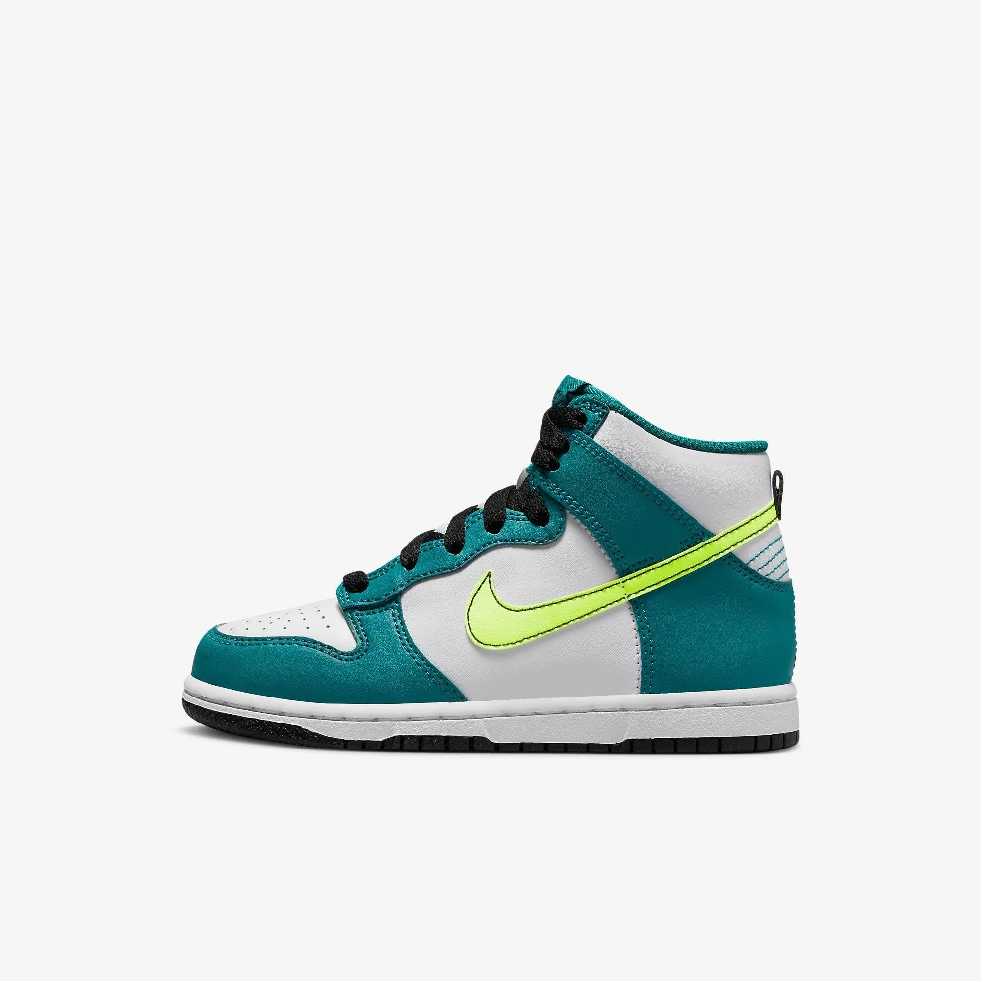 Nike Kids' Dunk High Volt Bright Spruce (PS)