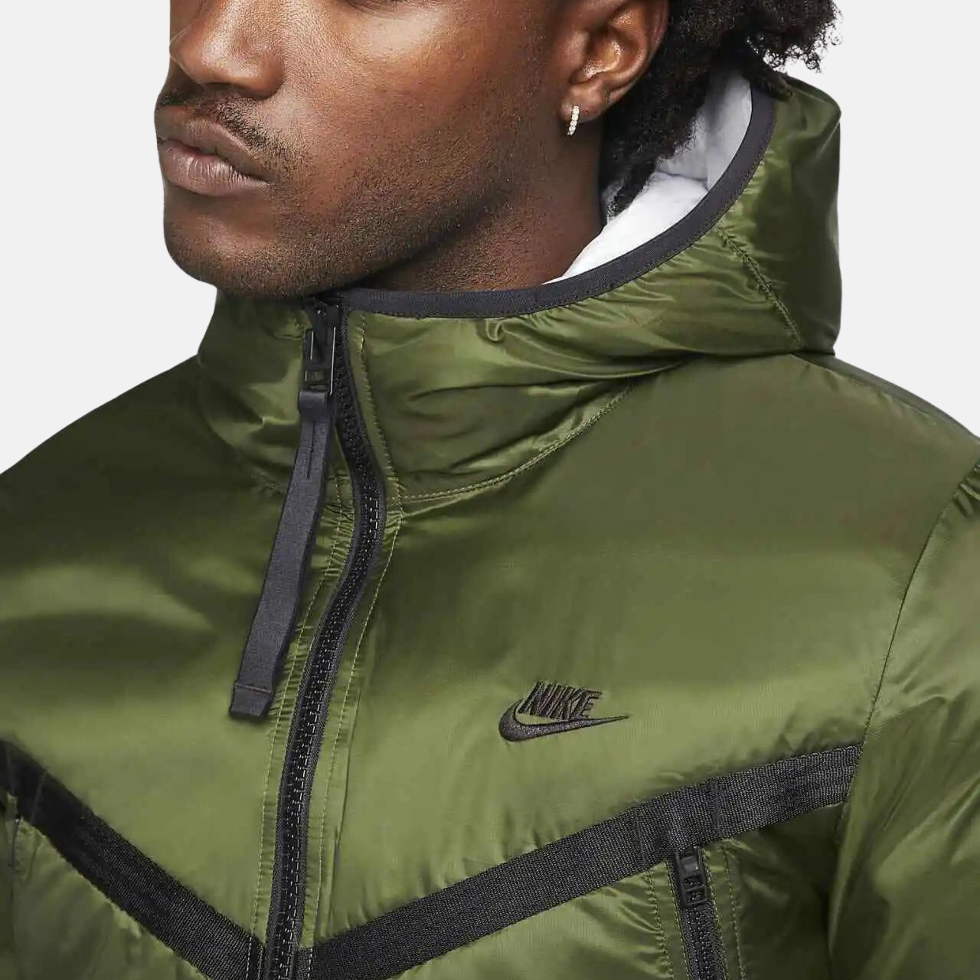 Nike Sportswear Therma Fit Olive Green Coat Puffer Reds