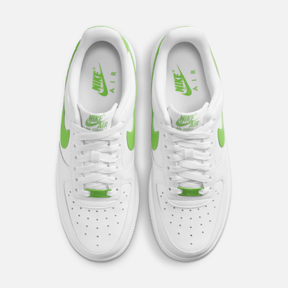 Nike Women's Air Force Low White Action Green – Puffer Reds