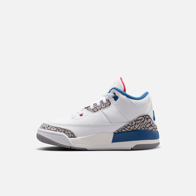 Air Jordan Kids' 3 Retro True Blue (PS)