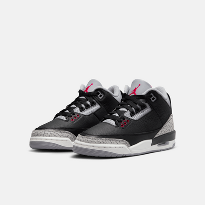 Air Jordan Big Kids' 3 Retro Black Cement (GS)