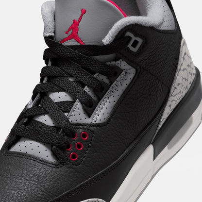 Air Jordan Big Kids' 3 Retro Black Cement (GS)