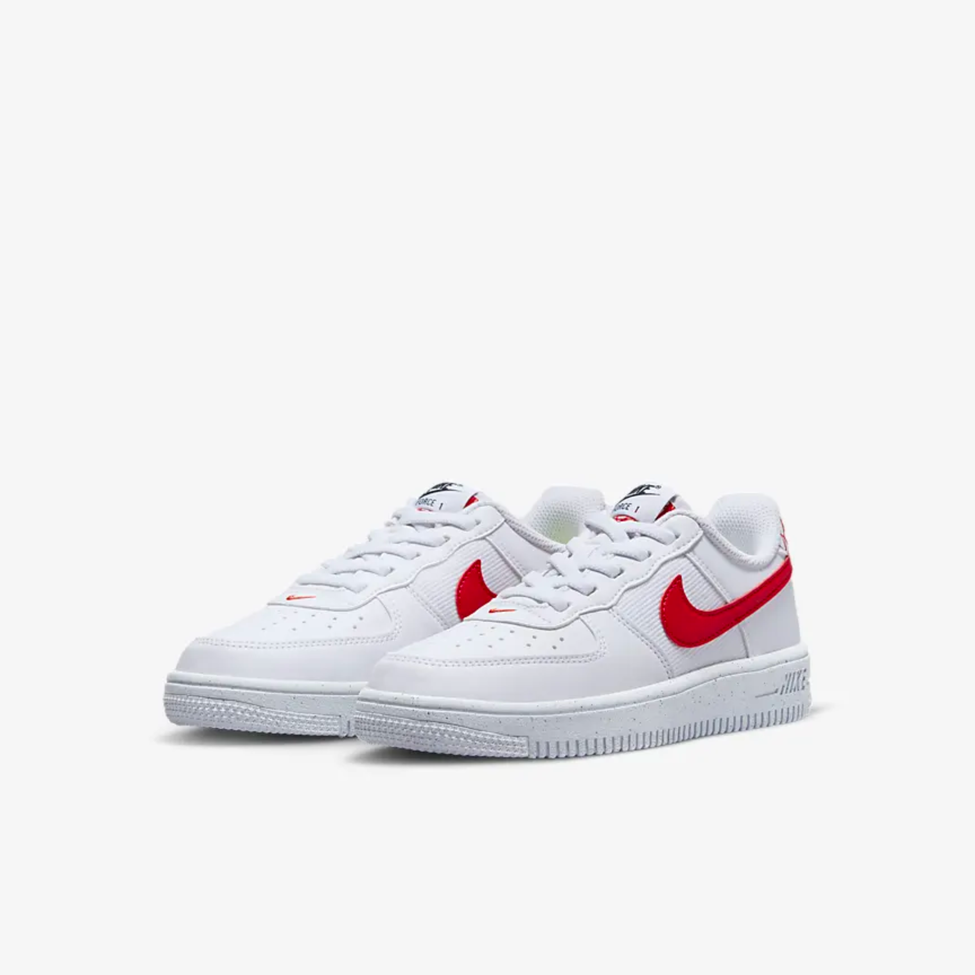 Nike Kids' Air Force 1 Crater White/Red (PS)