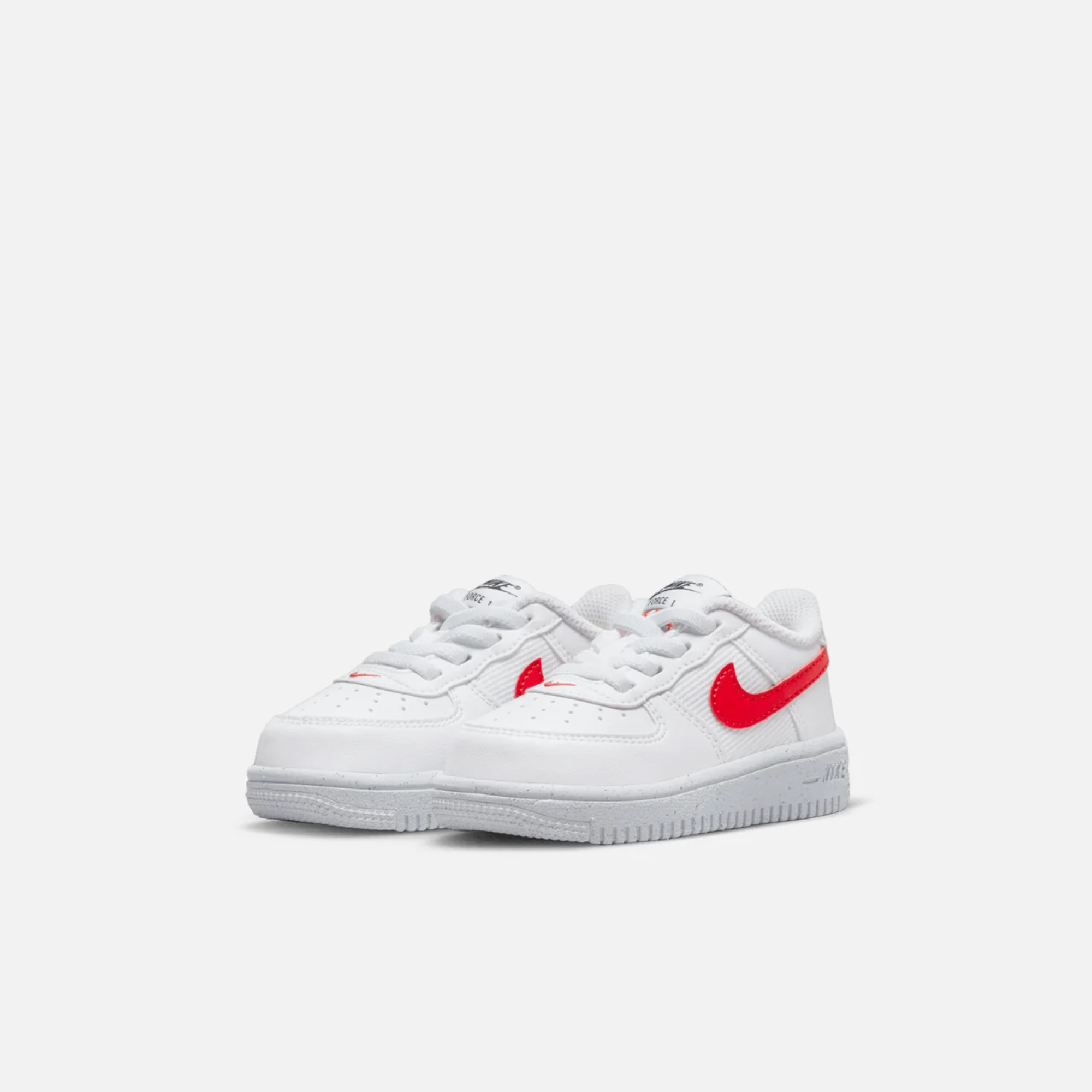 Nike Kids' Force 1 Crater (TD) White Red