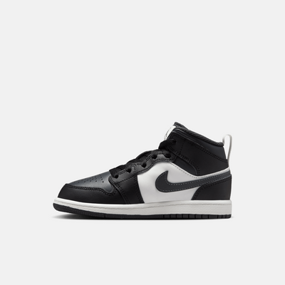 Air Jordan Kids' 1 Mid Off Noir Toe (PS)