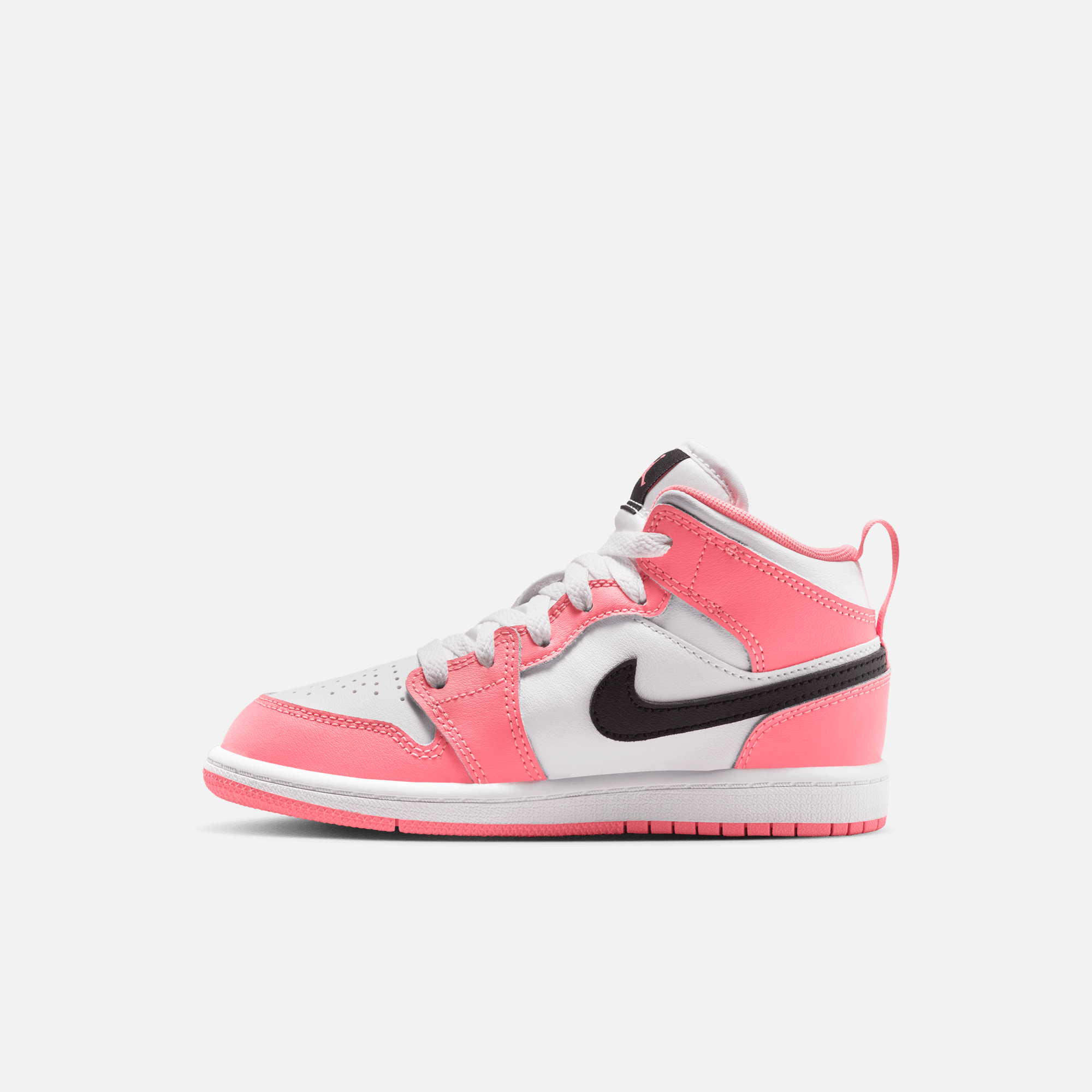 Air Jordan Kids' 1 Mid Pink Gaze (PS)