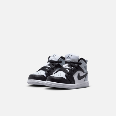 Air Jordan Kids' 1 Mid Black Aura Squadron Blue (TD)