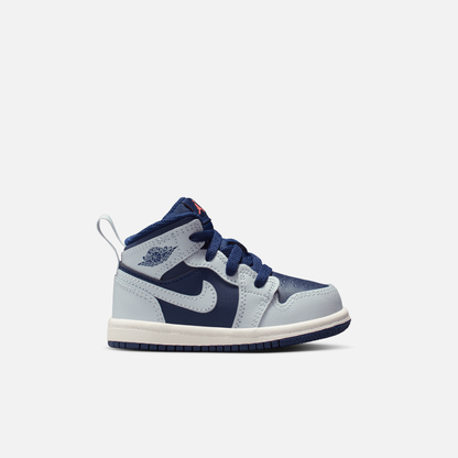 Air Jordan Kids' 1 Mid Blue Void (TD)
