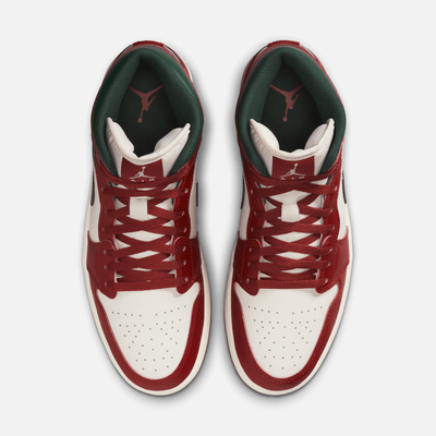 Air Jordan 1 Mid Redstone Midnight Green