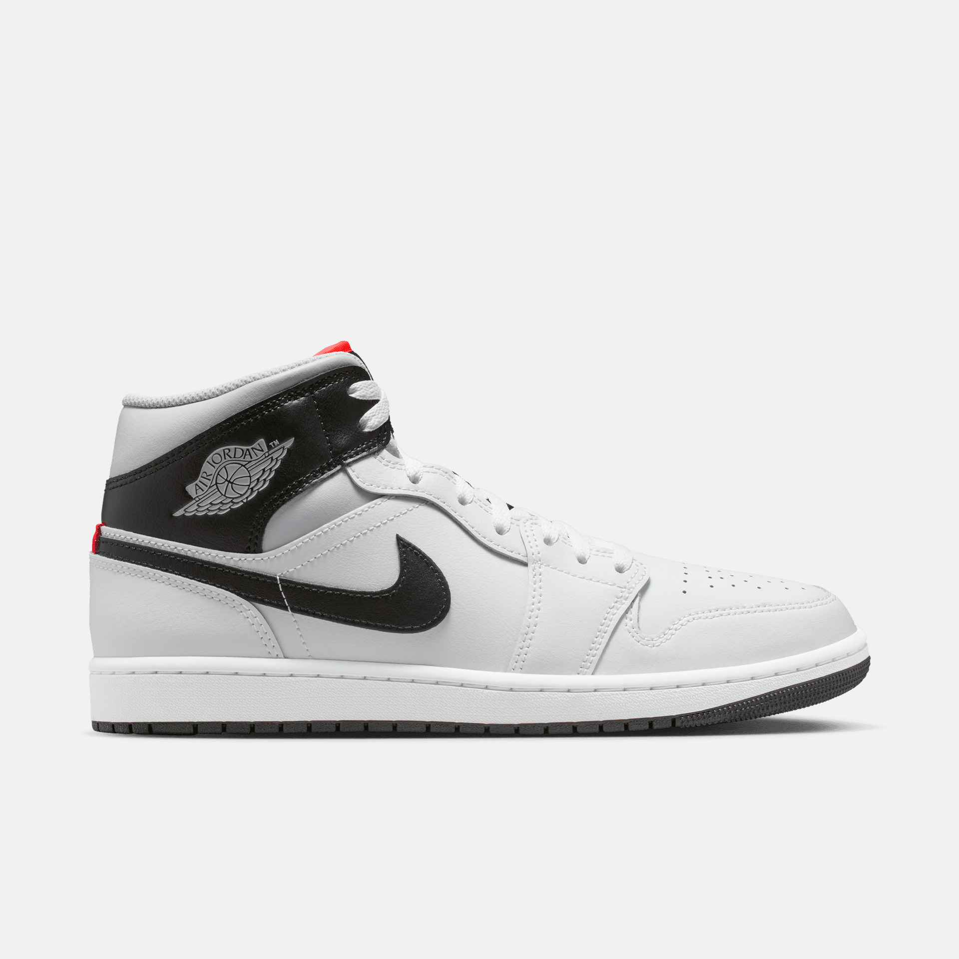 Air Jordan 1 Mid White Neutral Grey Infrared – Puffer Reds