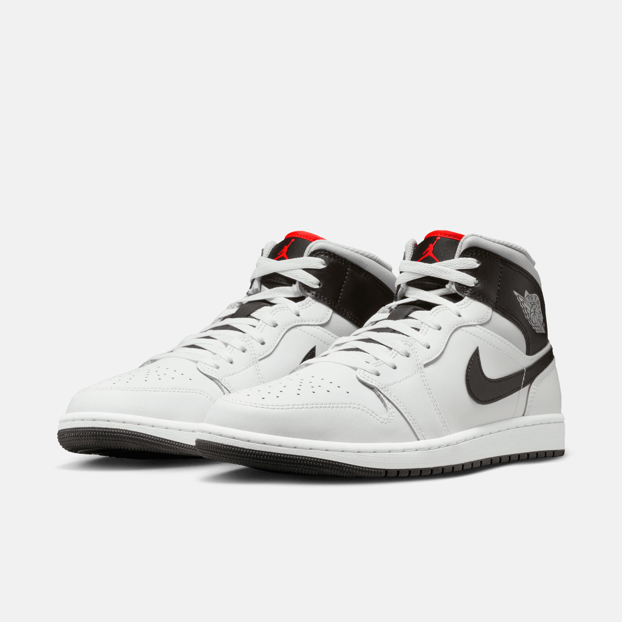 Air Jordan 1 Mid White Neutral Grey Infrared