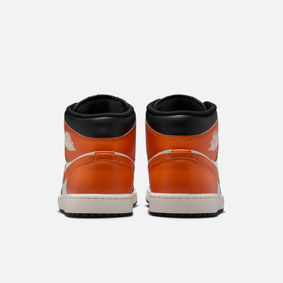 Air Jordan 1 Mid Black Toe Starfish