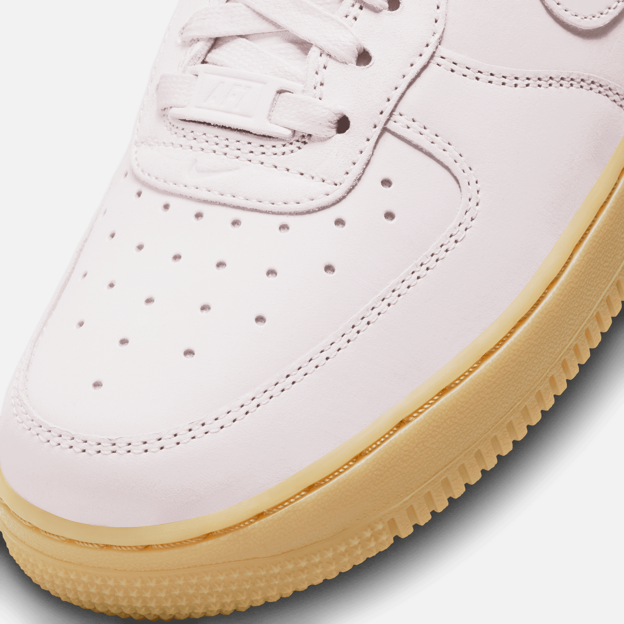 White air forces with pink bottoms hot sale