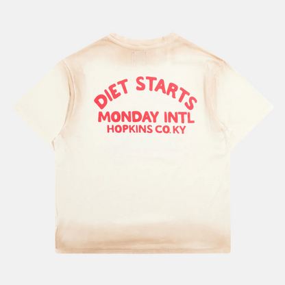 Diet Starts Monday Antique White Hell Bent T-Shirt