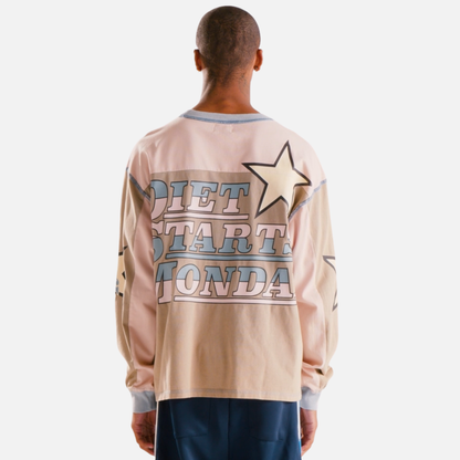 Diet Starts Monday Supercross Pink Grey Shirt