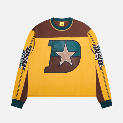 Diet Starts Monday Supercross Brown Yellow Shirt