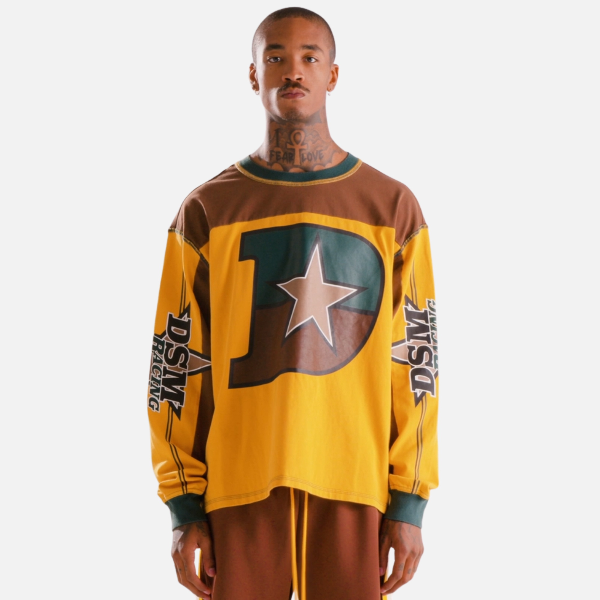 Diet Starts Monday Supercross Brown Yellow Shirt