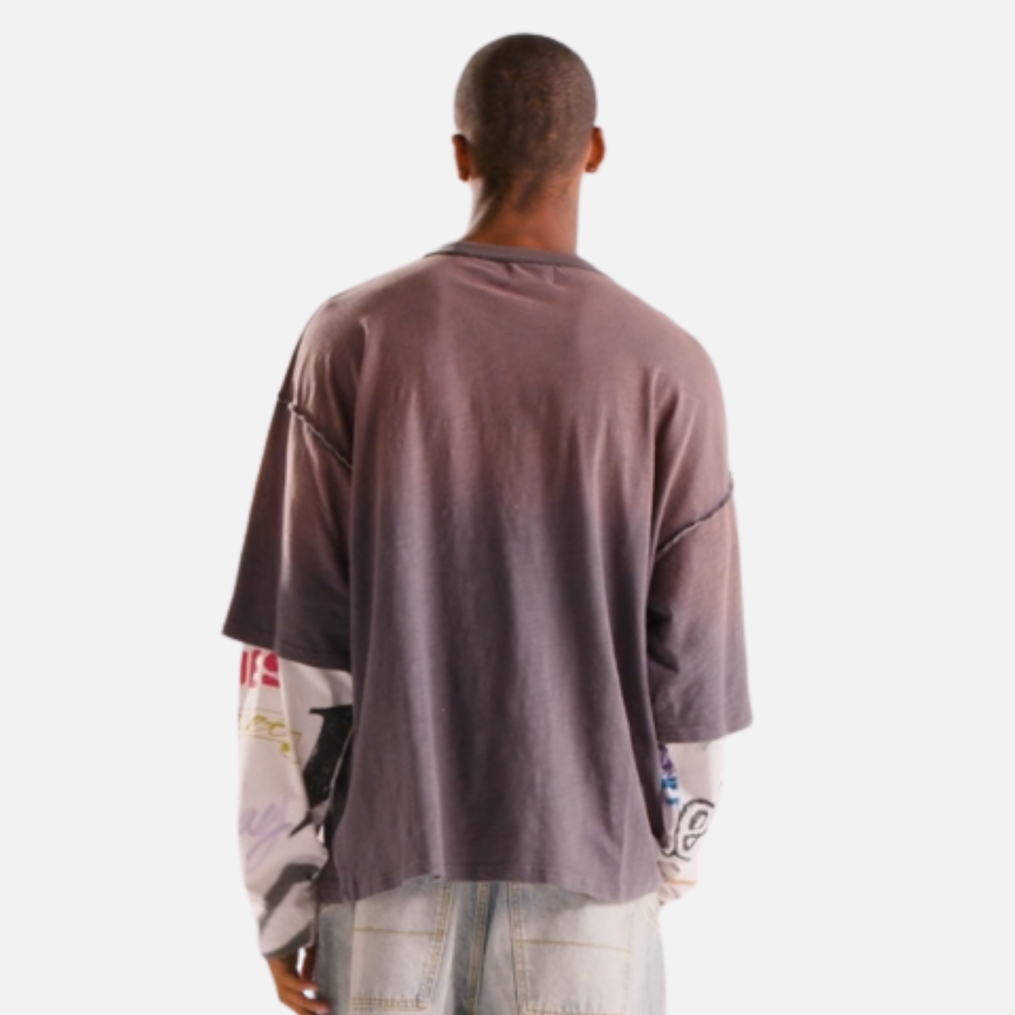 Diet Starts Monday Double Layer Skull Black T-Shirt