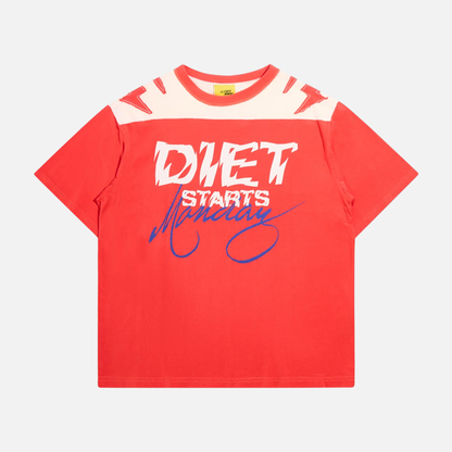 Diet Starts Monday Yoke Red T-Shirt