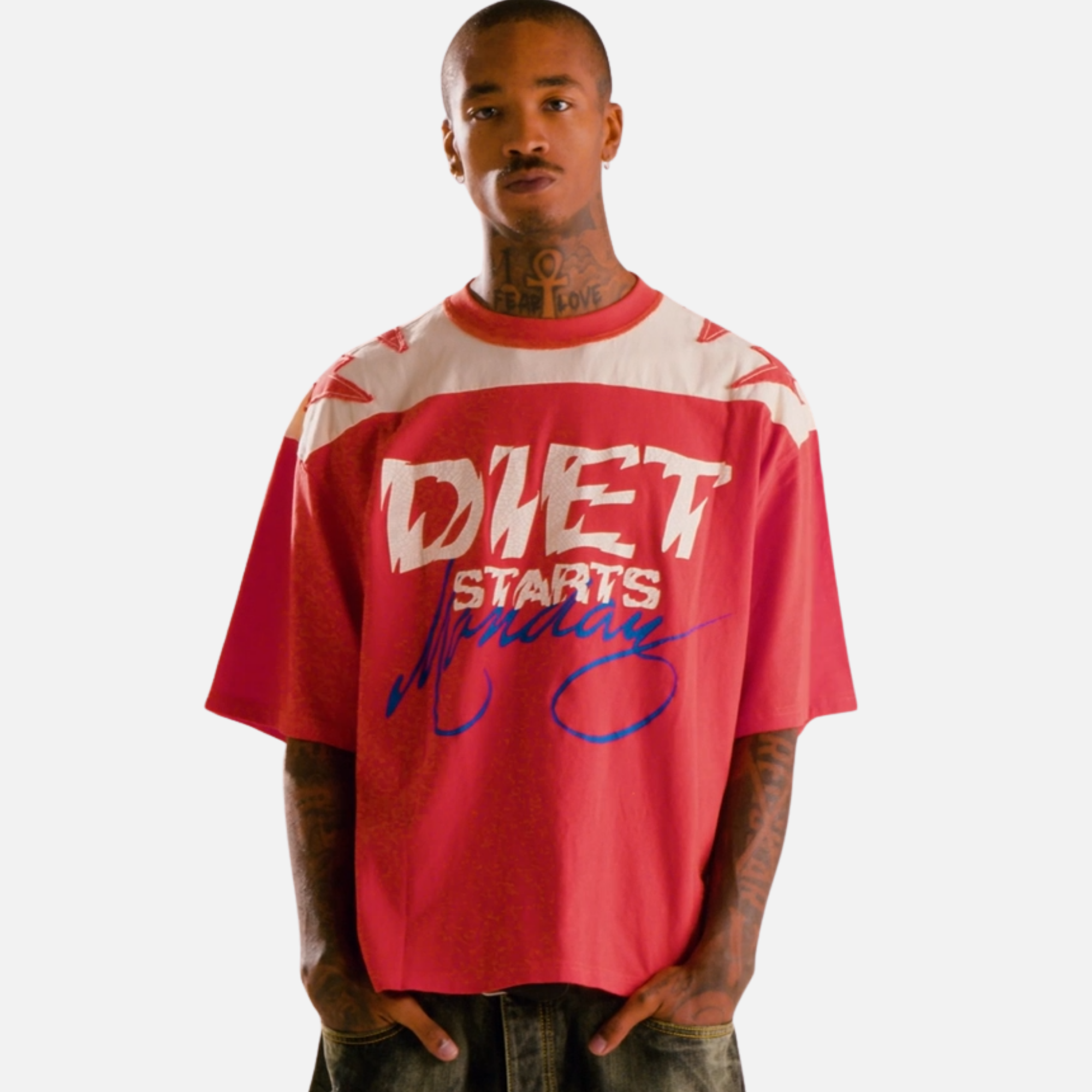 Diet Starts Monday Yoke Red T-Shirt