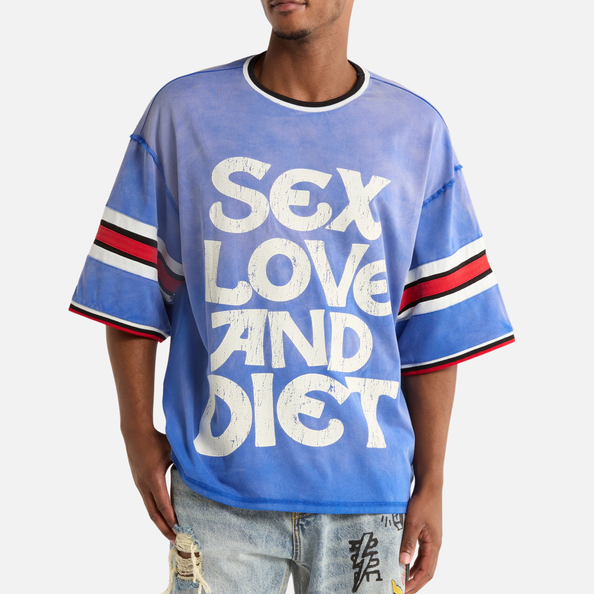 Diet Starts Monday SL&D Athletic Blue T-Shirt