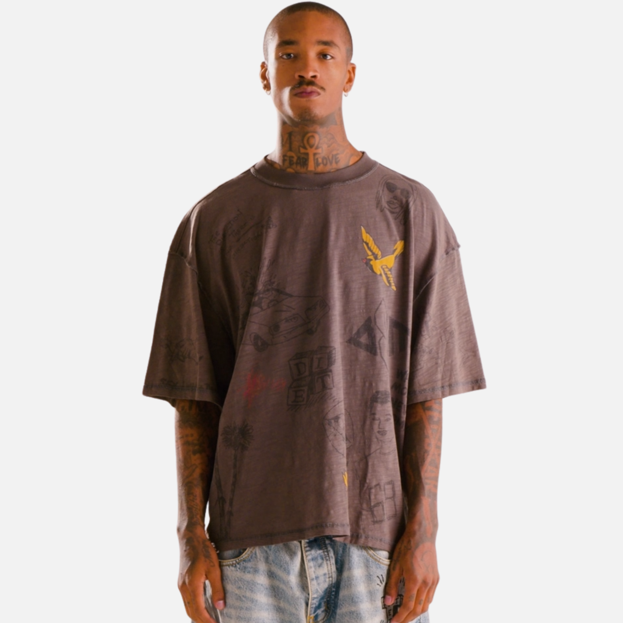 Diet Starts Monday Doodle Black T-Shirt