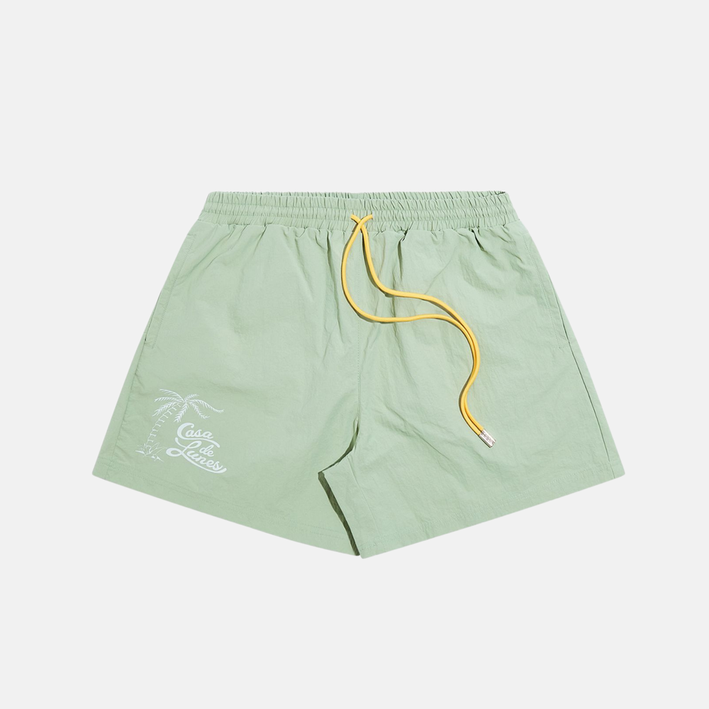 Diet Starts Monday Sage Nylon Resort Bay Shorts