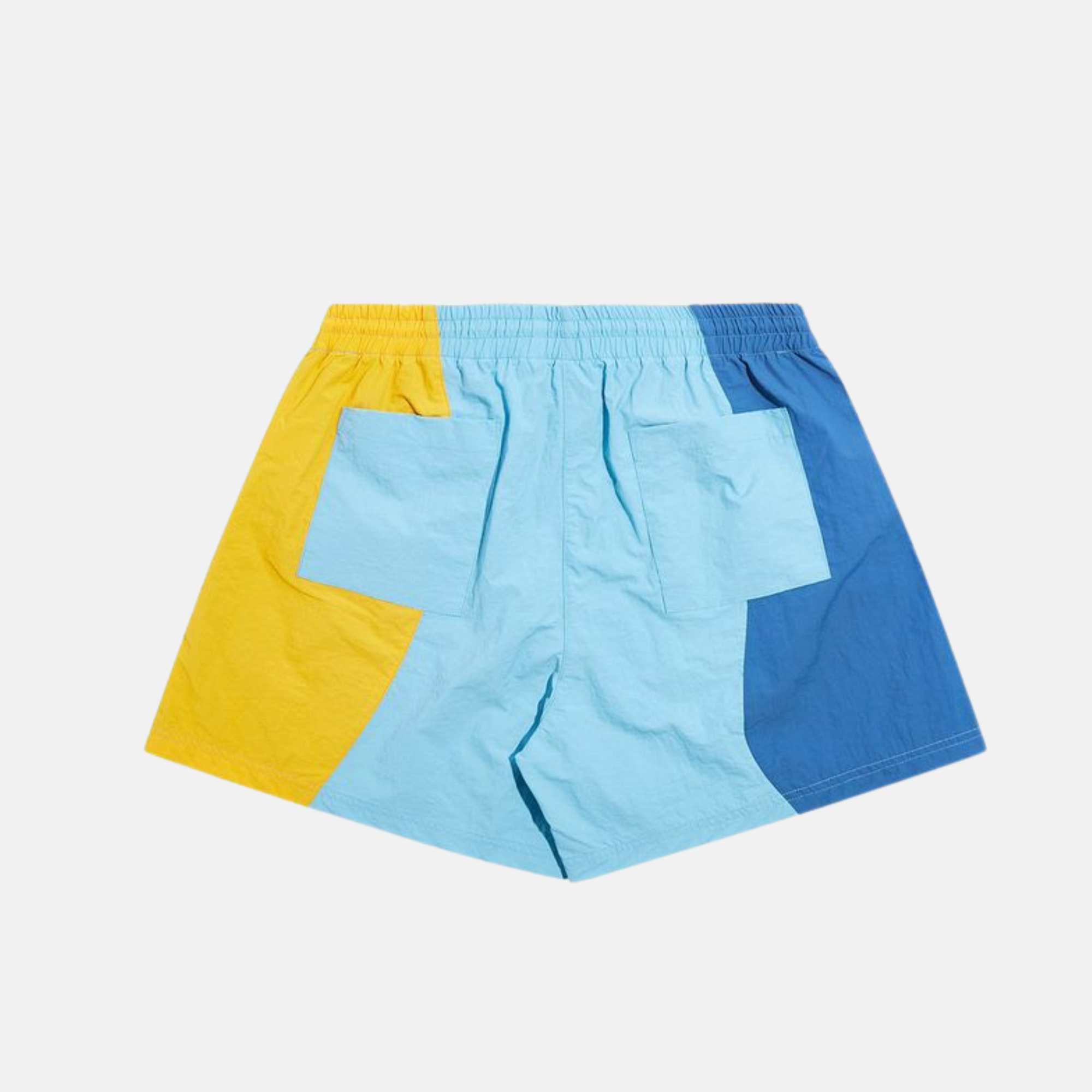 Diet Starts Monday Blue Multi Nylon Panel Bay Shorts