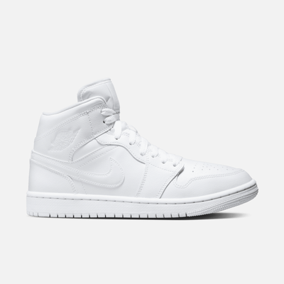 Air Jordan Women's 1 Mid Triple White