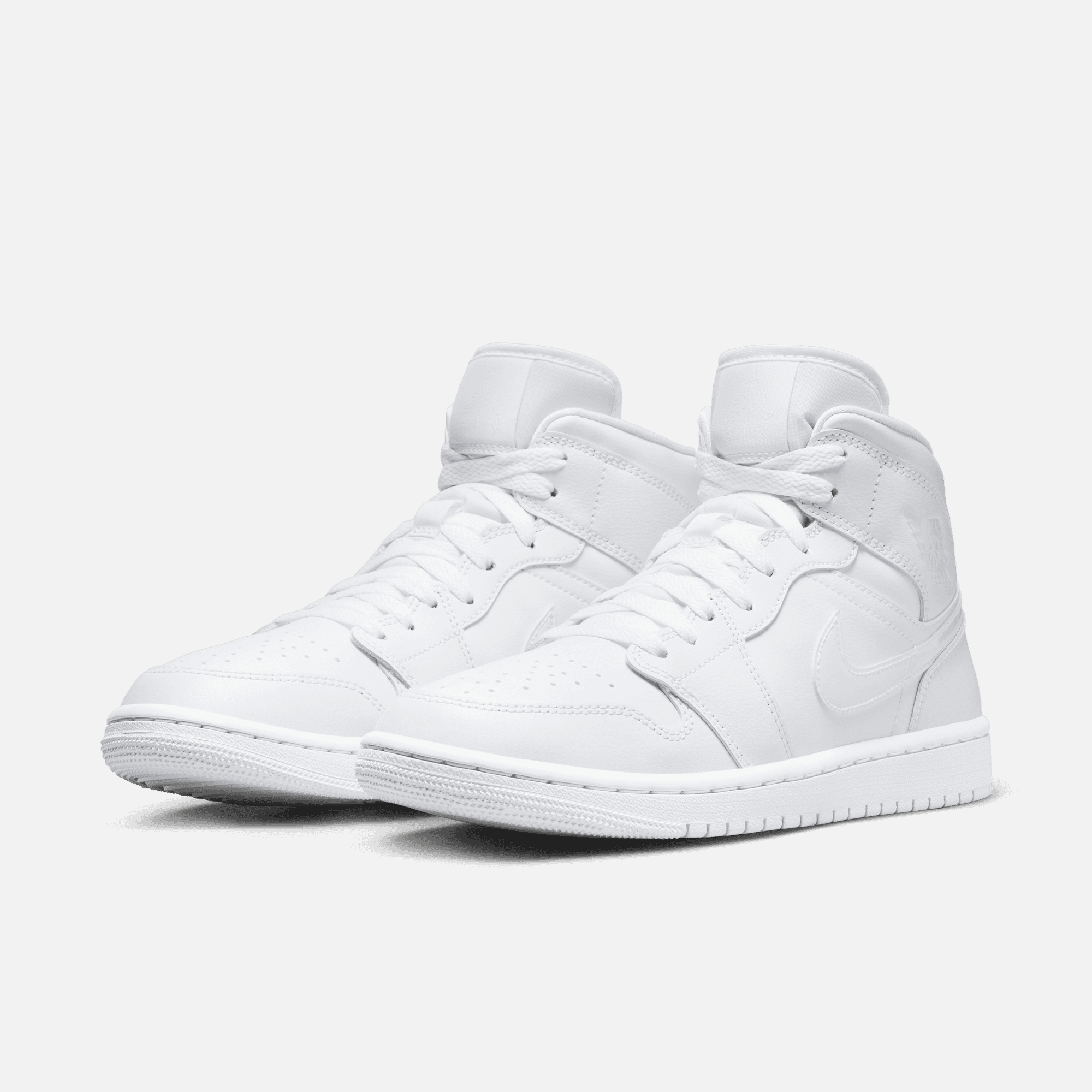 Air Jordan Women's 1 Mid Triple White