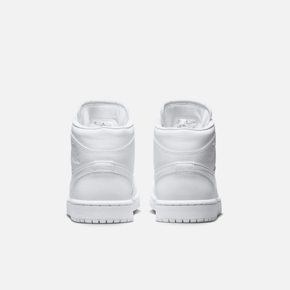 Air Jordan Women's 1 Mid Triple White