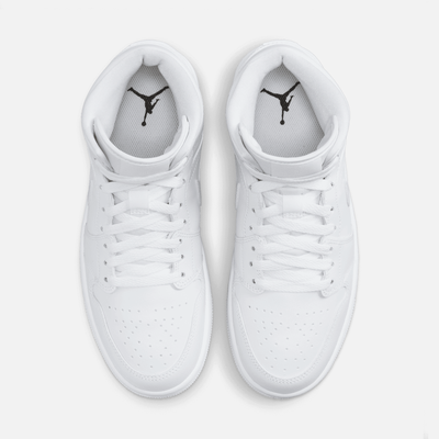Air Jordan Women's 1 Mid Triple White