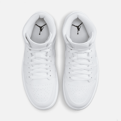 Air Jordan Women's 1 Mid Triple White