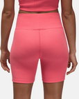Air Jordan Women's Ribbed Pink Bike Shorts