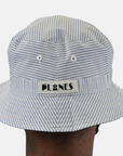 Paper Planes Reversible Seersucker Bucket Hat