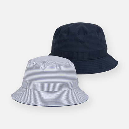 Paper Planes Reversible Seersucker Bucket Hat