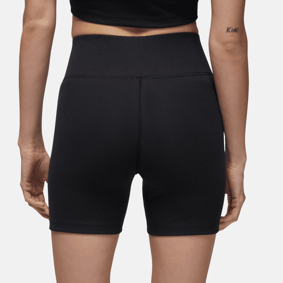 Air Jordan Women's Ribbed Black Bike Shorts
