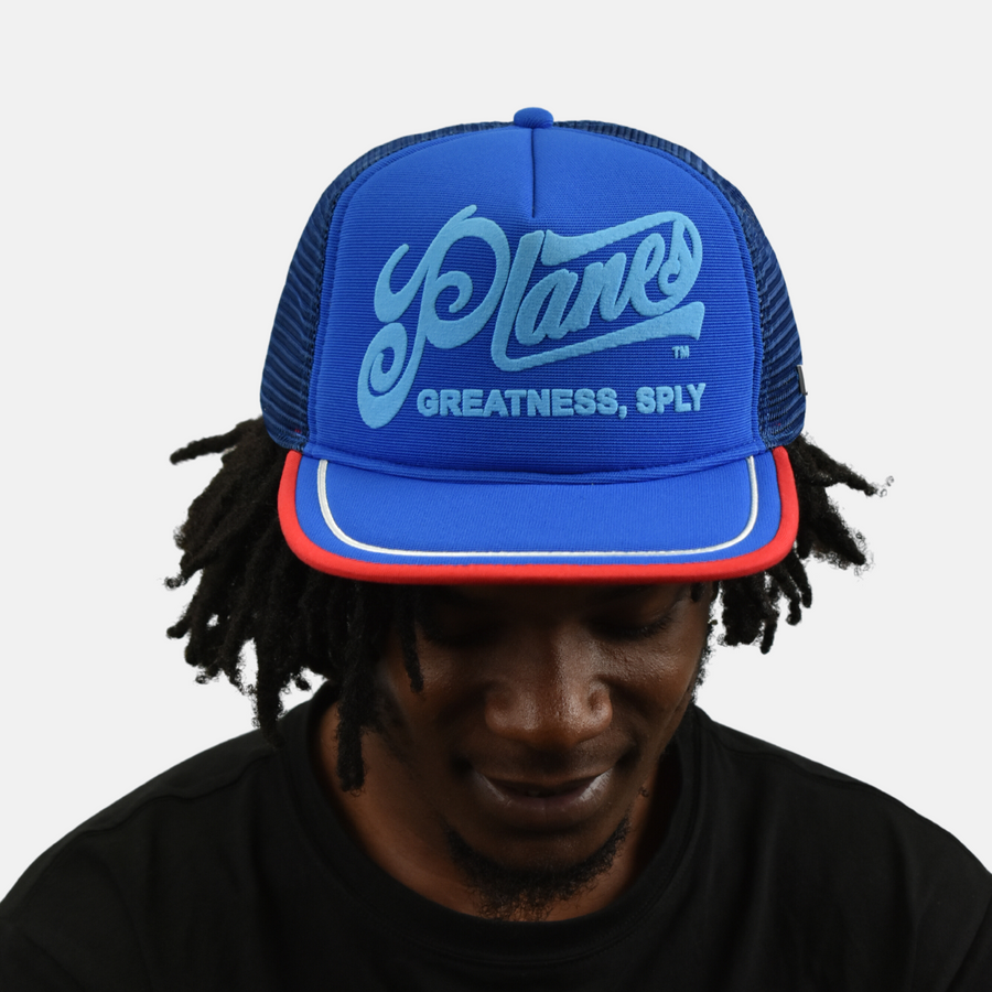 Paper Planes Greatness Nautical Blue Trucker Hat