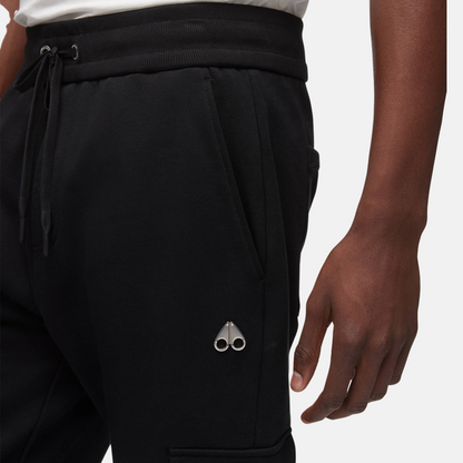 Moose Knuckles Black Seaside Cargo Jogger