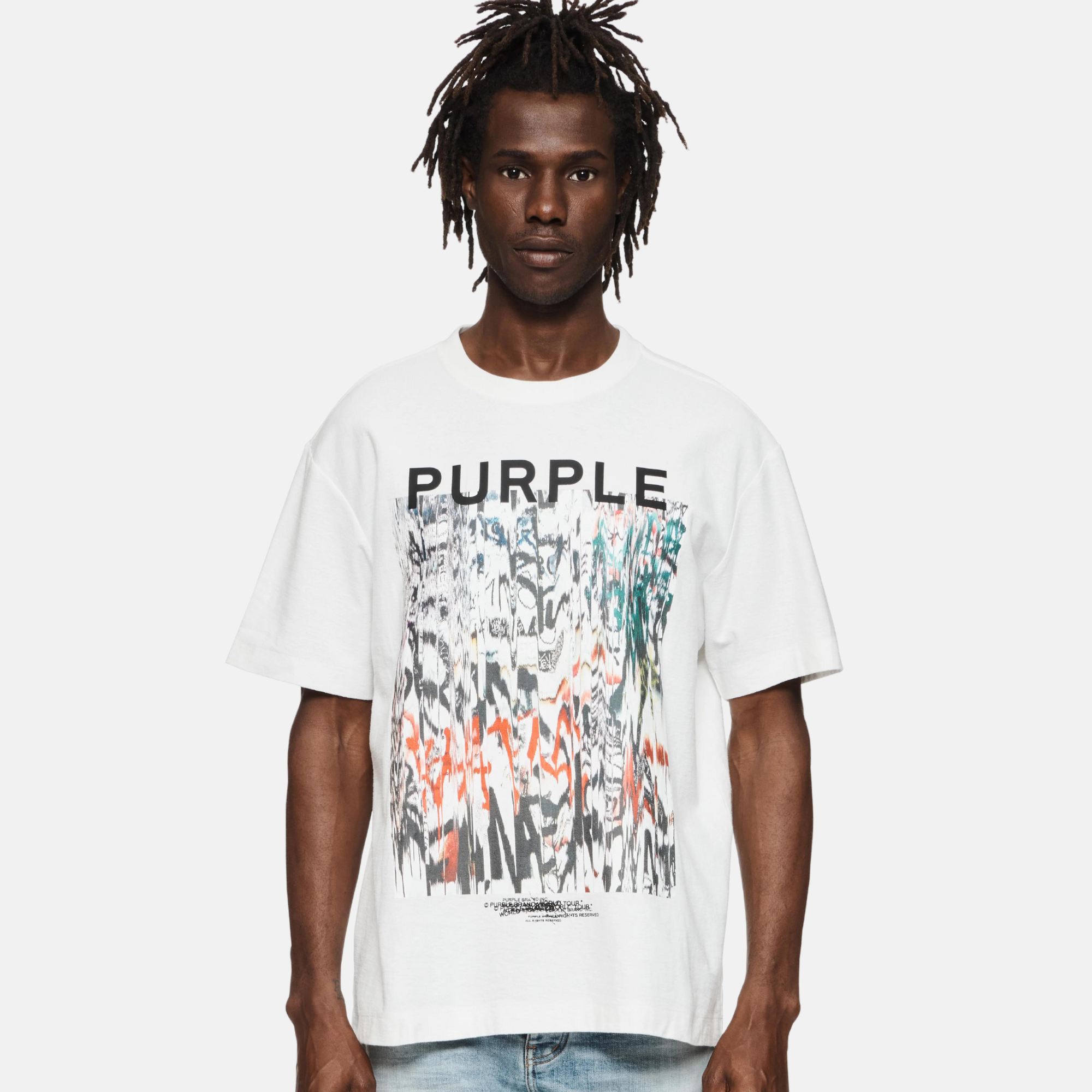 Purple Brand White Dumpster T-Shirt