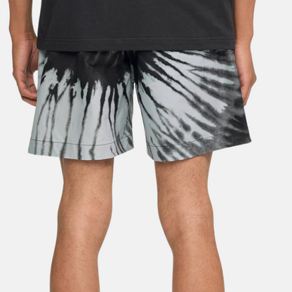 Purple Brand All Around Black Tie Dye Shorts