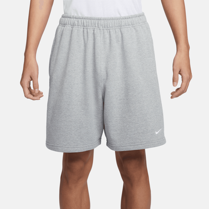 Nike Solo Swoosh Grey French Terry Shorts