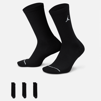 Air Jordan Everyday Black Crew Socks (3-Pack)